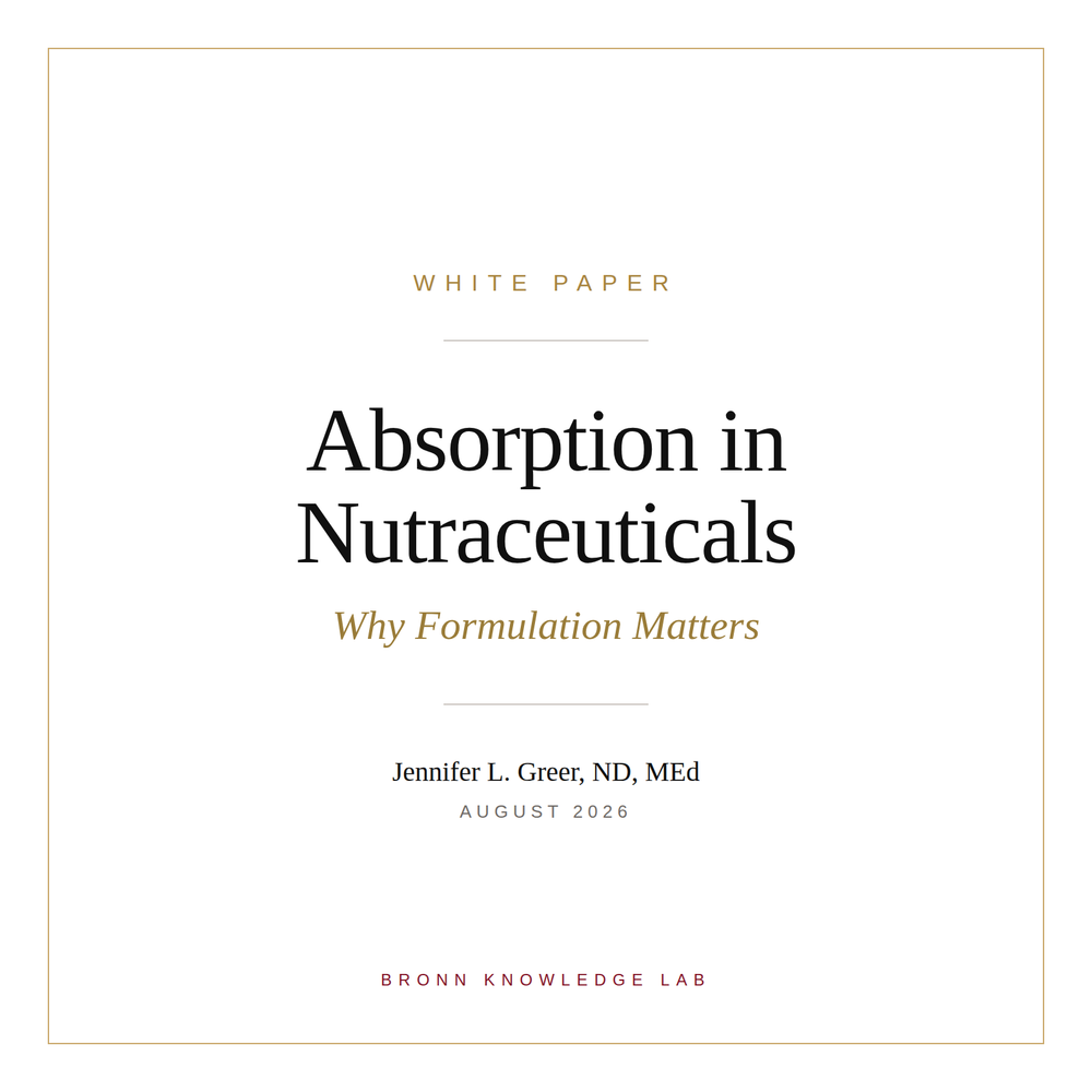 Absorption in Nutraceuticals: Why Formulation Matters